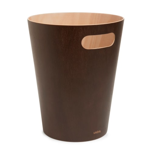 Woodrow Wastebasket, 8 Quart, Espresso